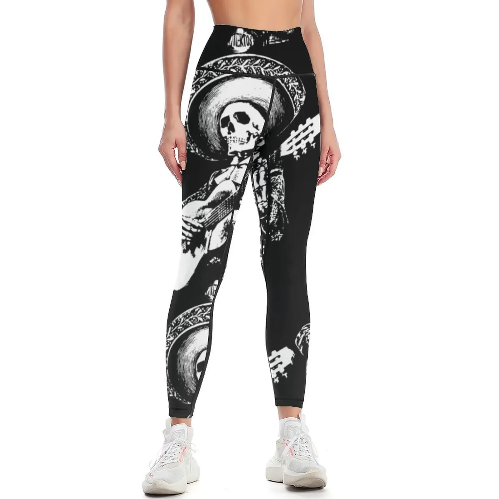 

MARIACHI SKULL Leggings Women's sports pants Women's fitness Legging sexy woman Golf wear Womens Leggings