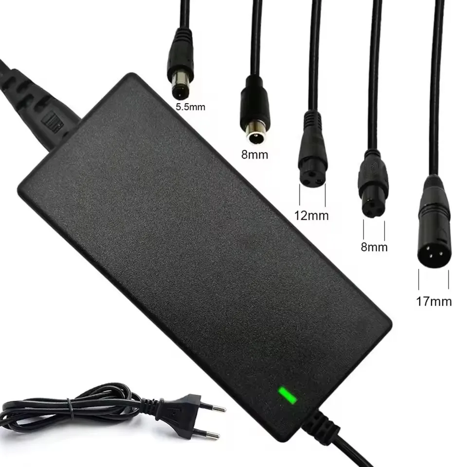 42V 54,6V 2A Lithium-Batterie Ladegerät AC100-240V 36V 48V 2A Batterie Power Adapter für Lithium-Batterie Pack 5 Stecker EU/US Stecker – Detail 2