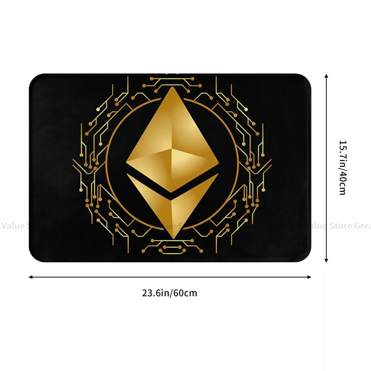 Cryptocurrency Bath Non-Slip Carpet Ethereum HODL Crypto Trader To The Moon Living Room Mat Welcome Doormat Floor Decor Rug