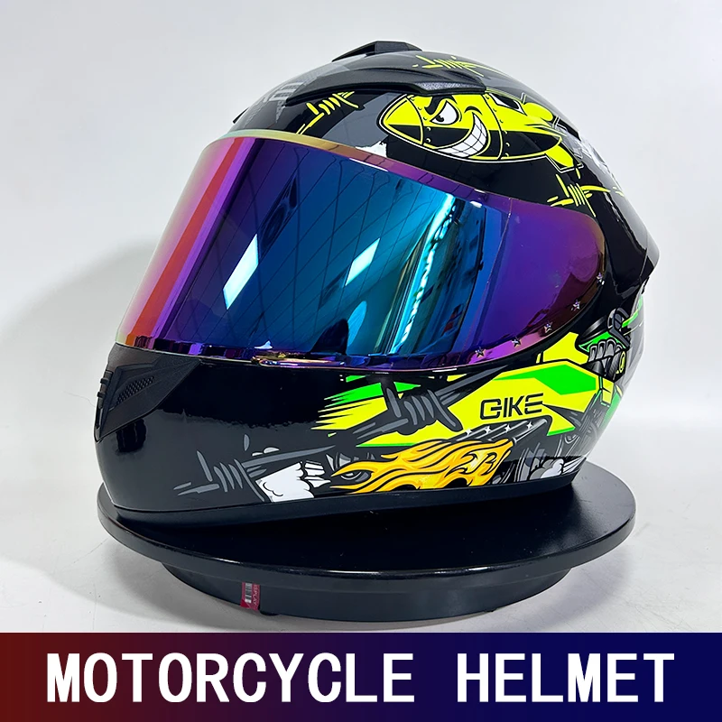 

DOT/3C мотоциклетный шлем с двойным сертификатом, зимний теплый мужской и женский шлем с ретро-дизайном, внедорожный шлем, четыре сезона, пригородная gr