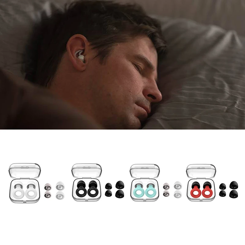 Silicone Swimming Earplug Sleep Noise Ear Plug Canceling Noise Reduction Supplies Soundproof Noise Canceling Earplugs