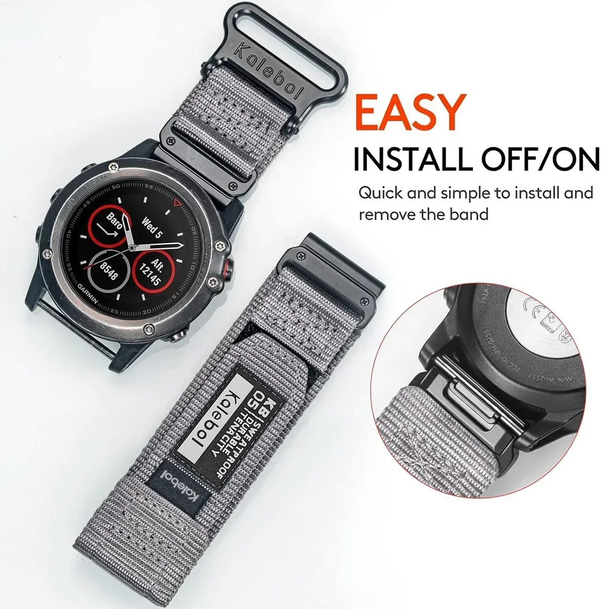 Нейлоновый ремешок-петля для Garmin Fenix7X 6X Pro 5X Plus 7 6/6Pro 26 22 20 мм, спортивный тактический ремешок для Forerunner/EPIX/Instinct/Tactix