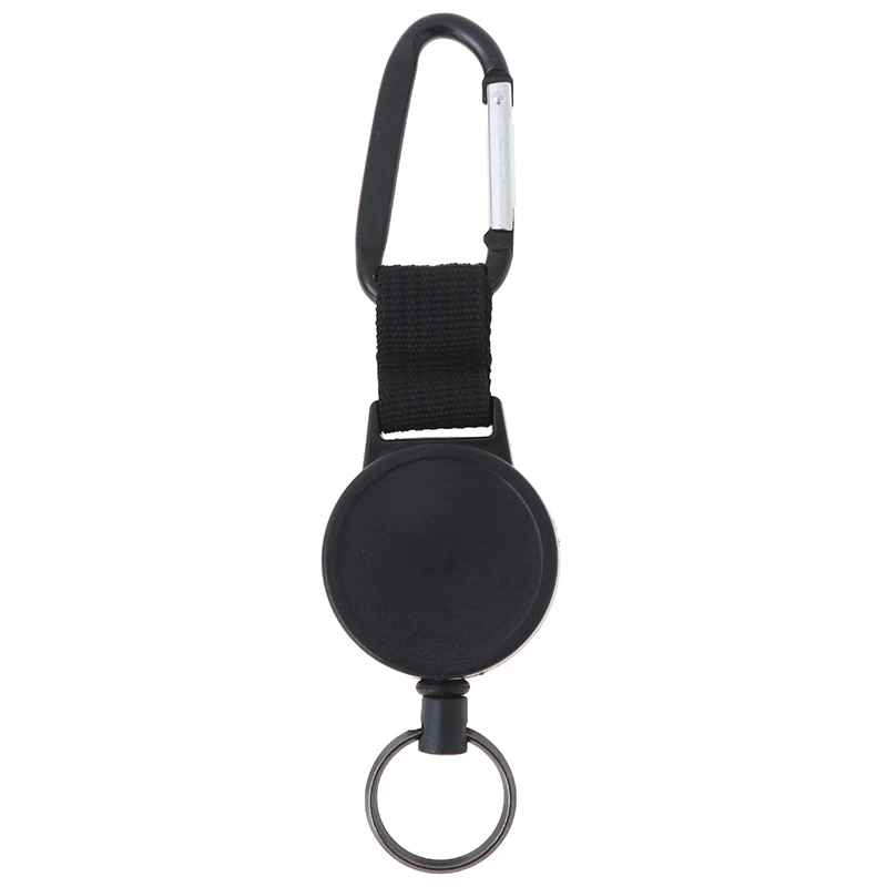 

1pcs Heavy Duty Retractable Key Chain & Badge Reel Holder Carabiner Clip