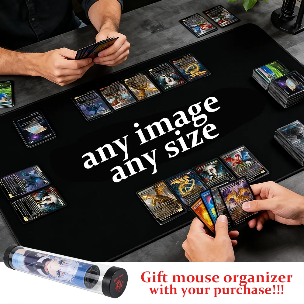Custom MTG Playmat Gaming Mouse Pad Print Diy Large TCG Personalized Playmat Customized Mat Size Gamer Magic Card Mat