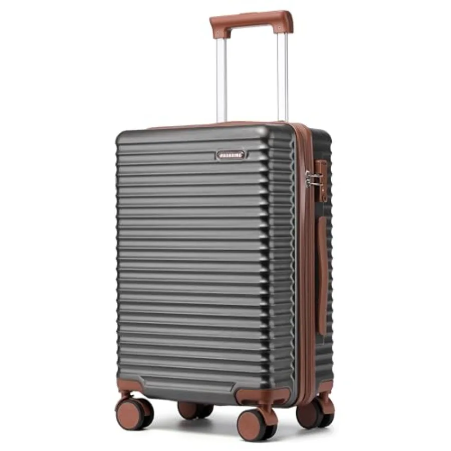 

20-Inch Carry on Luggage, Carry-on Suitcase with Spinner Wheels and TSA Lock, 22x14x9 Airline Approved, Hardside Lightweight Tr