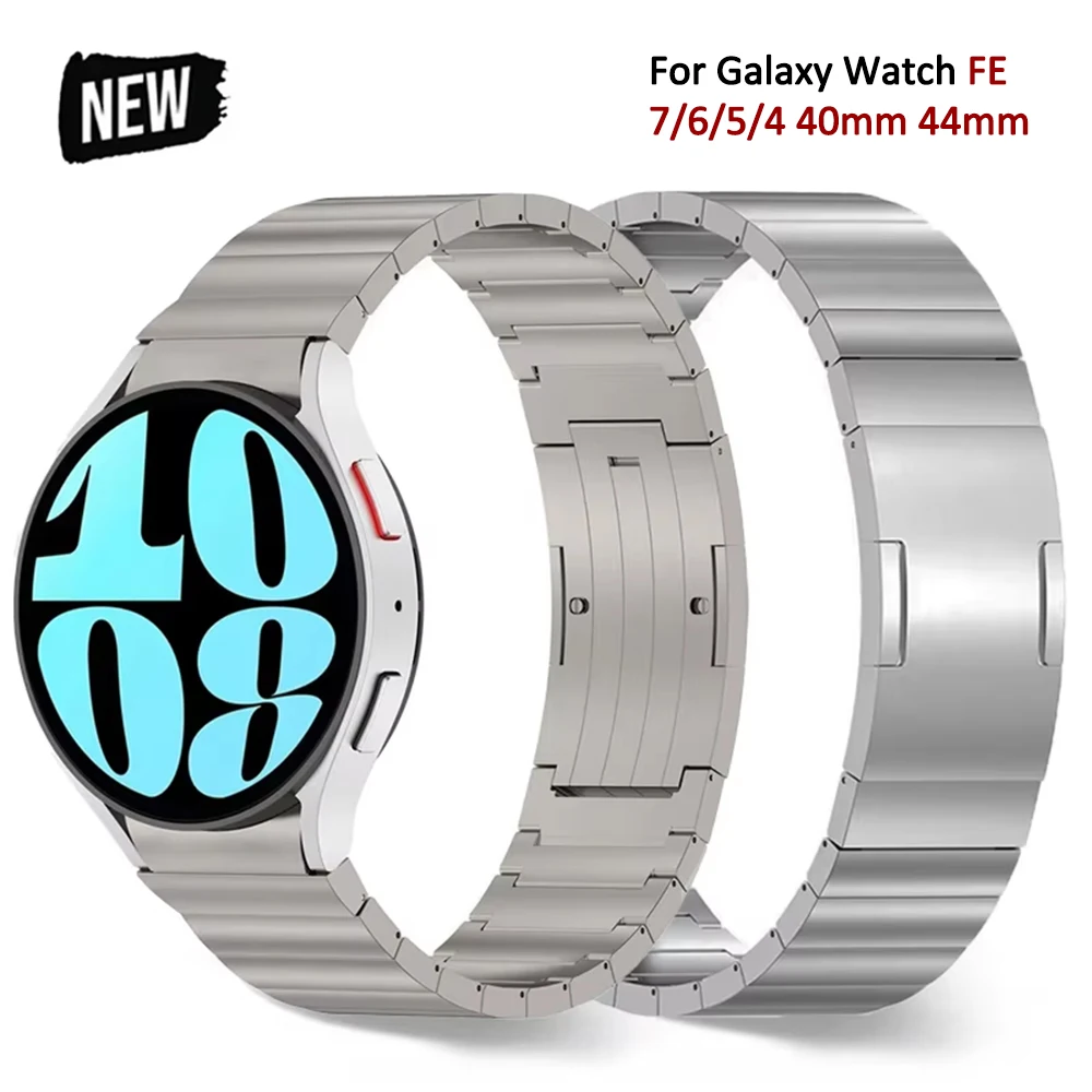

Титановый ремешок без зазоров для Samsung Galaxy Watch 7 6 5 4 40 мм 44 мм 5Pro 45 мм Быстросъемный ремешок для браслета GALAXY 6Classic 47 43 мм
