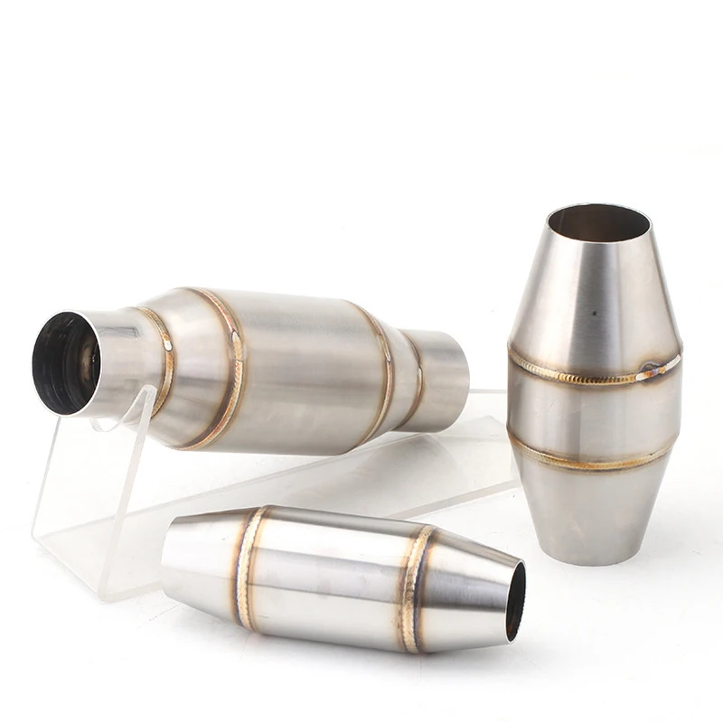 Universal Motorcycle Exhaust Pipe Resonator Baffle Muffler Killer Quiet Mid Pipe Expansion Chamber Silencer