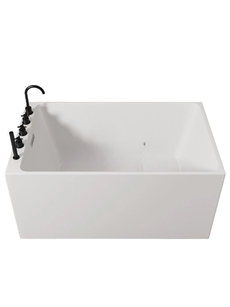 Installation-free Rectangular Acrylic Bathtub Small Apartment Independent Household Seamless Integrated Forming Small Bathtub
