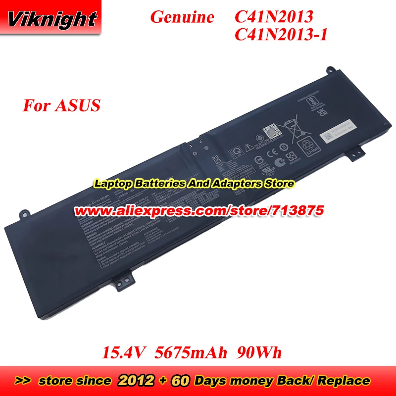 

Genuine C41N2013-1 Battery C41N2013 15.4V 90Wh for ASUS ROG Strix G17 G713QM G713QR SCAR 15 G533QS Zephyrus G15 GA503QM GA503QR