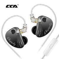 CCA Rhapsody HIFI Earphones 2DD+4BA Dynamic Music Headphone With Detachable Cable Noise Reduction Wired Earphones