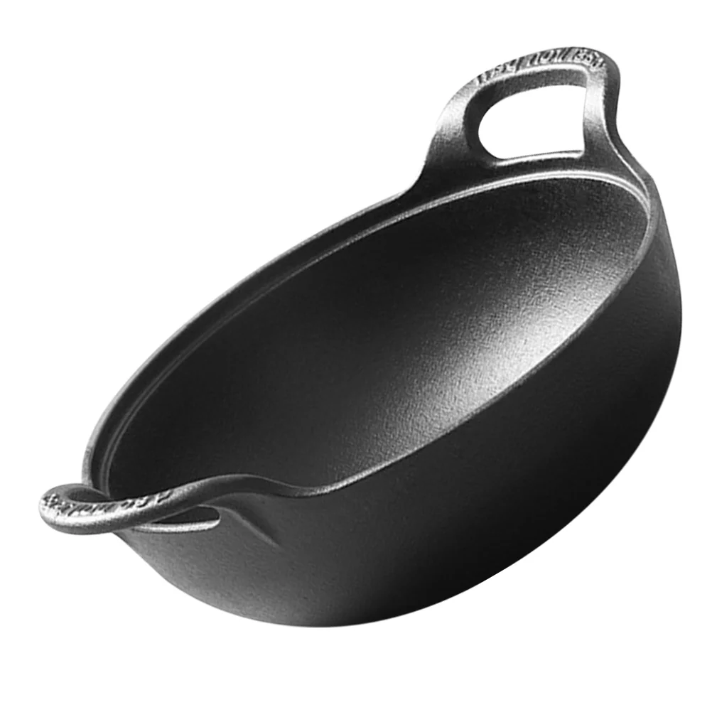 

Outdoor Cast Iron Pot Frying Pans Saucepan Camping Cookware Cooker Old Fashioned Pots Soup Non-sticky