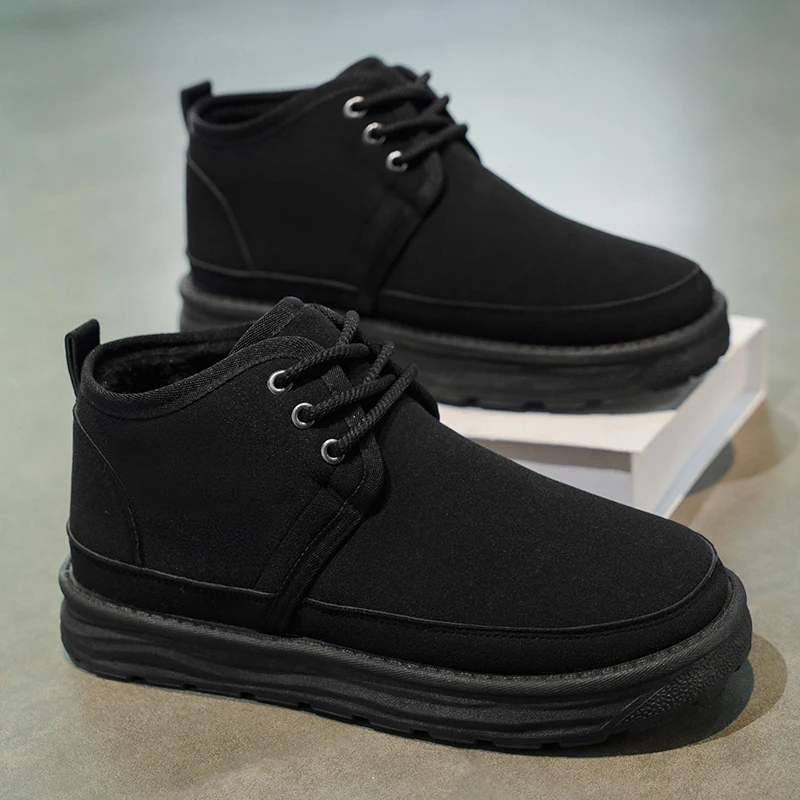 Flat Sole Four Seasons Outdoor Sports Footwear 2026 Fall New Mens Casual Shoes Pu Leather Solid Colour Anti Slip Outsole Sneaker