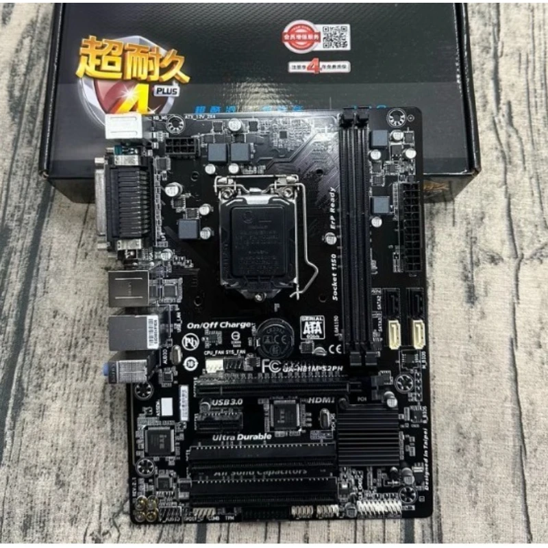 

Used Original Motherboard For Gigabyte H81M-S2PH LGA1150 Socket Full Box In Stock