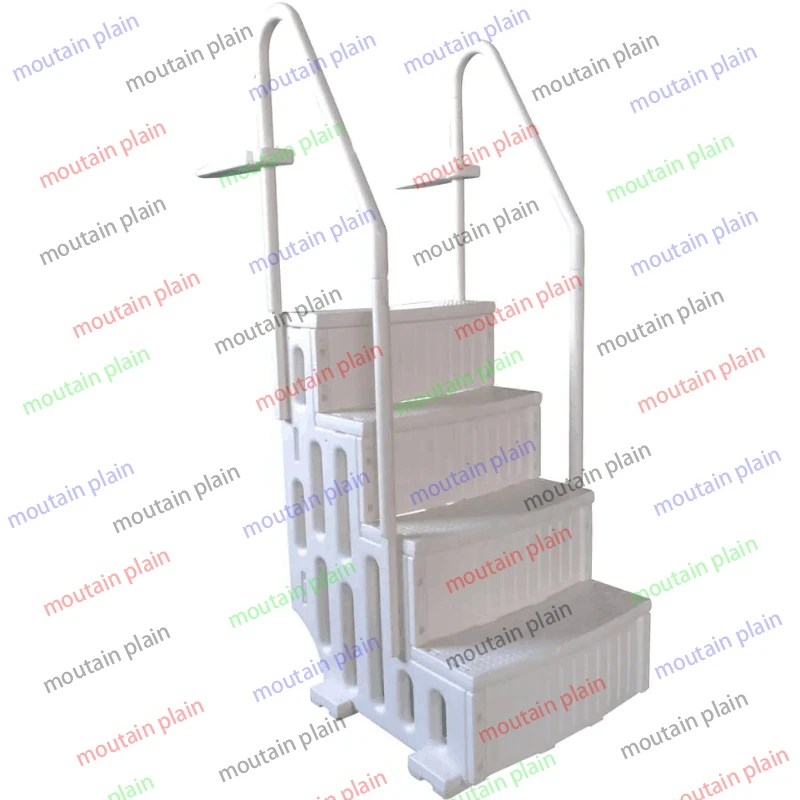 Swimming Pool  Ladder Accessories Plastic Floor Plastic Ladder Level 4  Ladder Non slip