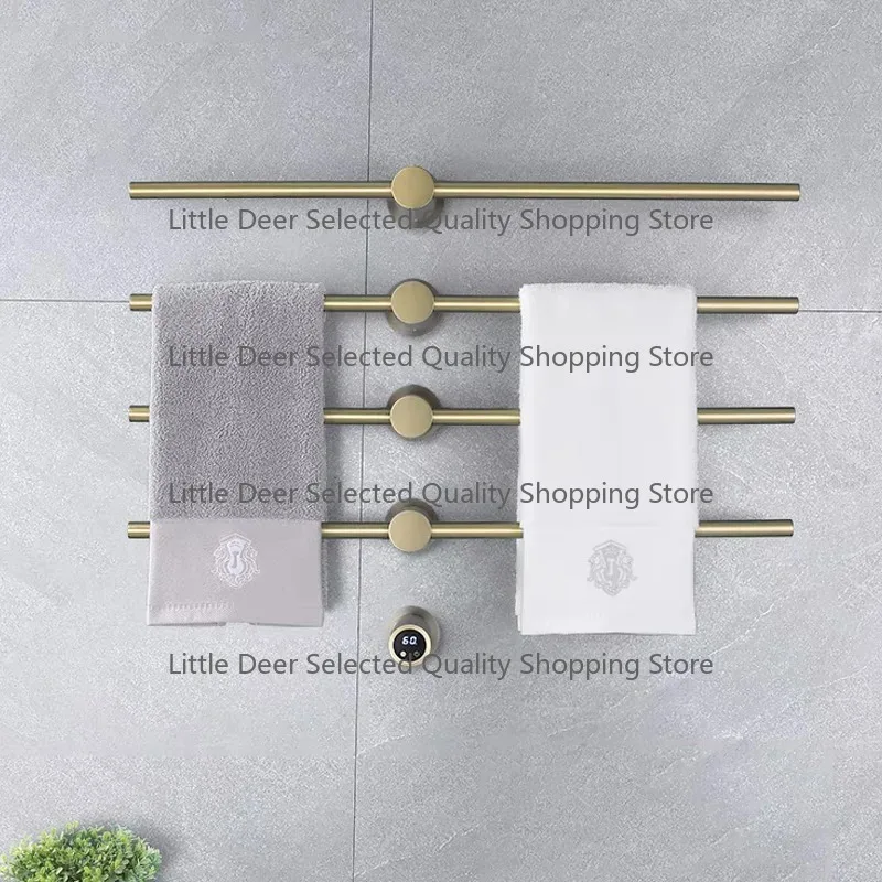 bathroom intelligent electricowel rack new electric heating stainless steel towel bar time control towel heater