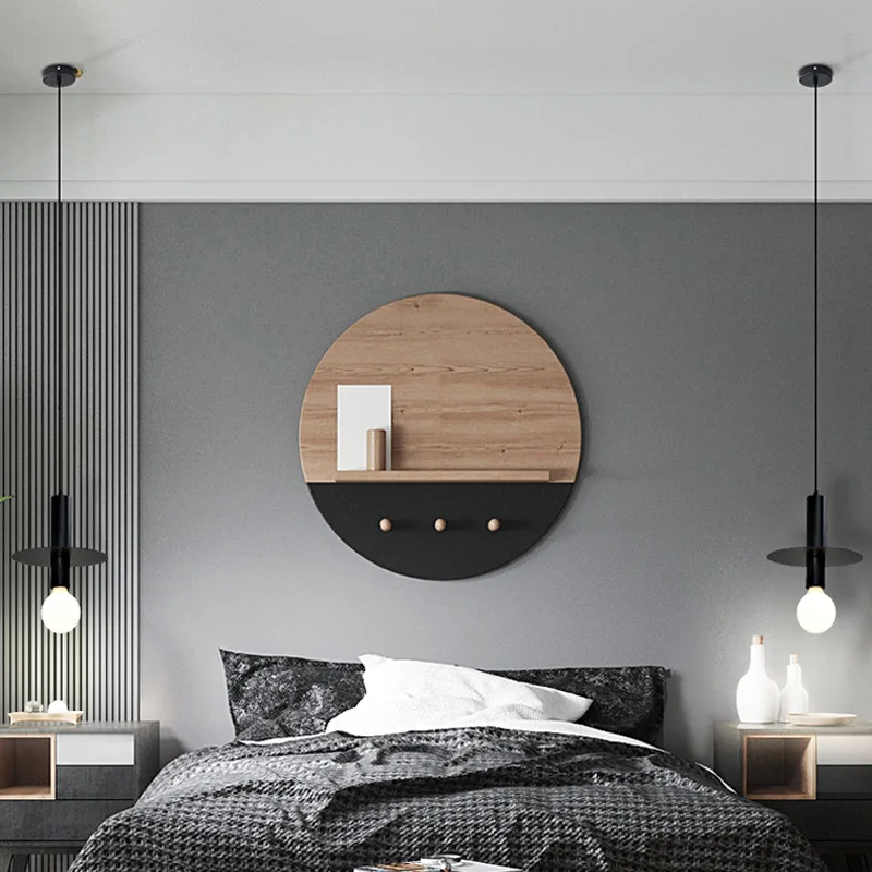 Modern simple chandelier Nordic bedside lamp restaurant bar Bedroom window balcony decoration long line UFO light