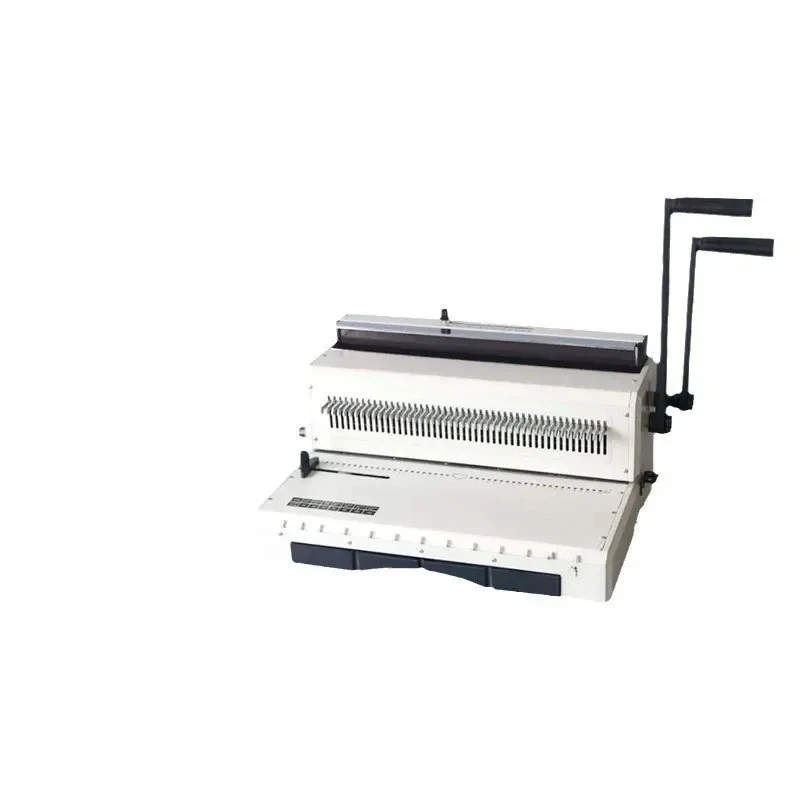 Square Hole Round Hole Iron Ring Electric Binding Machine Punching Double Line Desk Calendar Punching Contract Tender