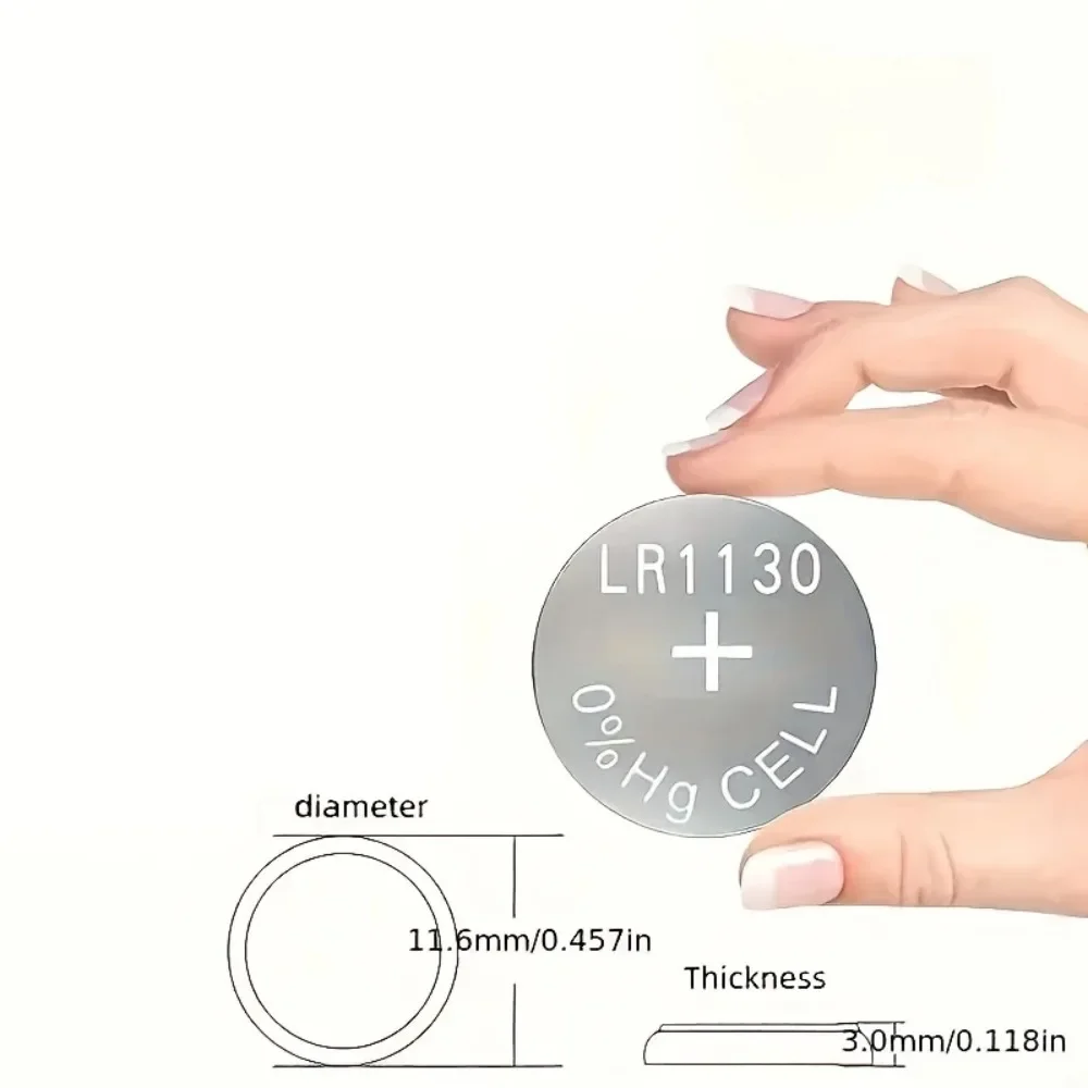 

New 100-500PCS LR1130 Butto AG10 Environmental Protection Luminous Gifts Toys Lr54 Clock Electronic 1.55V Zinc Manganese Battery