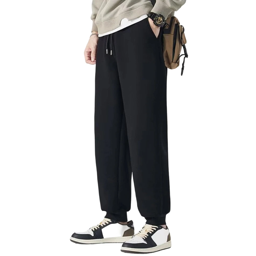 Men Big And Tall Joggers Loose Fit Sweatpants Cotton Fleece Running Gym Pants Casual Trousers Fall Winter