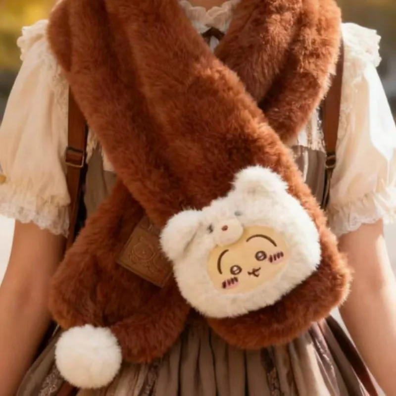 cachecol-de-desenho-animado-chiikawa-cachecol-de-inverno-quente-e-fofo-com-os-personagens-hachiware-e-usagi-elegante-e-macio-ideal-como-presente-para-mulheres