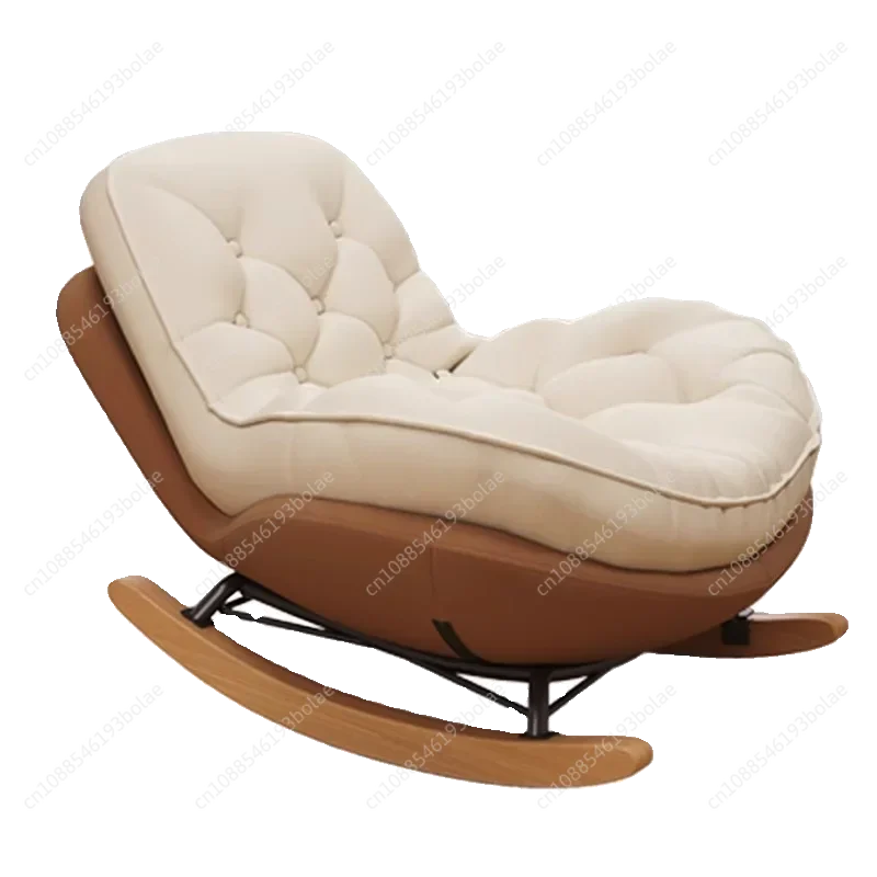 Rocking chair living room light luxury lazy sofa single rocking  reclining modern home balcony leisure chair