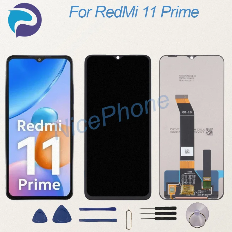 New And Tested For RedMi 11 Prime LCD Display Screen Touch Panel Digitizer 22071219AI 11 Prime Screen Display