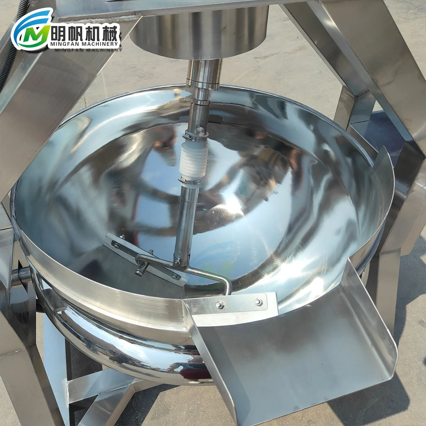 Industrial Automatic Planetary Jacketed Cooking Pot Machine Kettle Design With Core Motor Bearing Gearbox Components