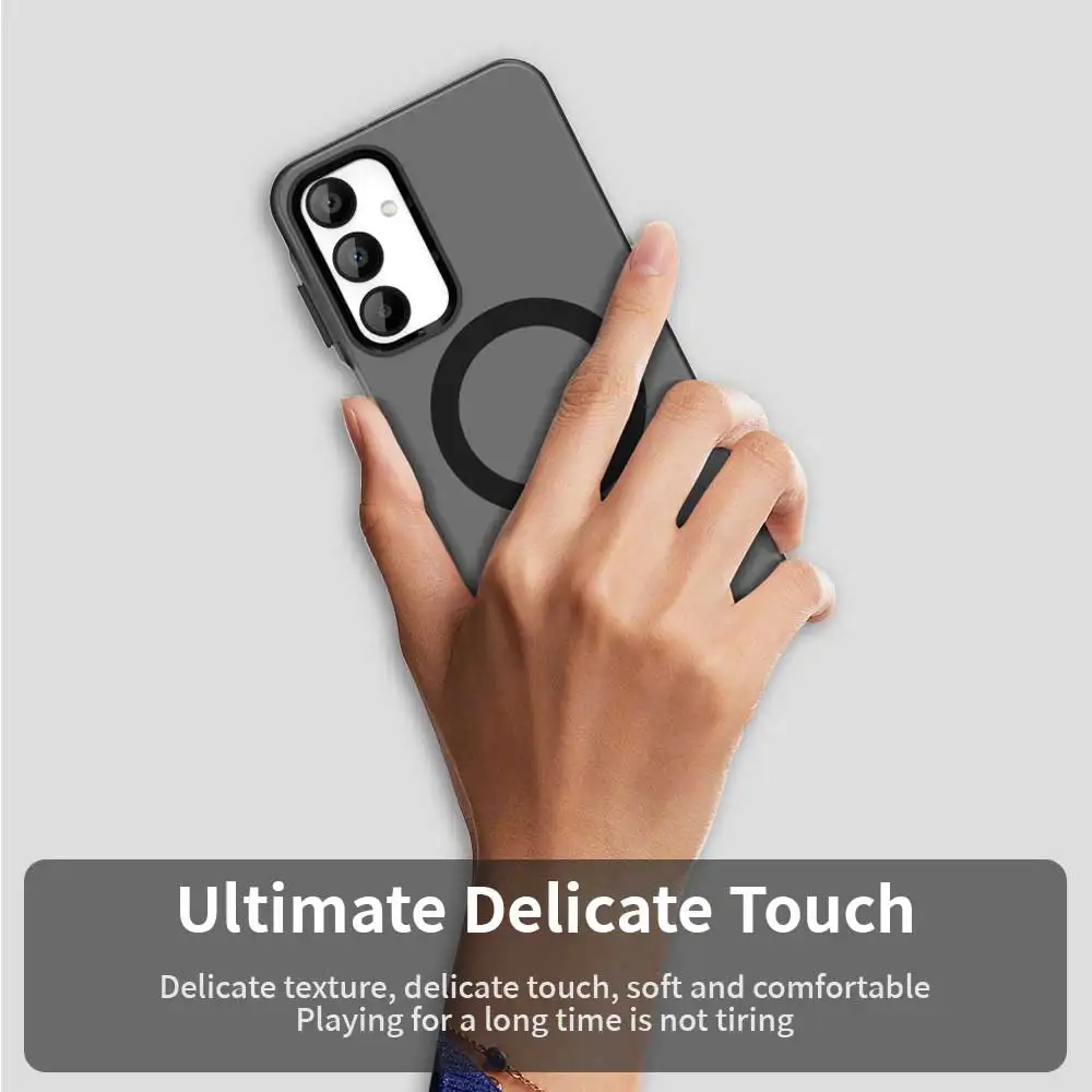 شحن لاسلكي مغناطيسي فاخر لحافظة Magsafe لهاتف سامسونج جالاكسي A16 A26 A36 A56 A06 غطاء ممتص للصدمات كاندي #6