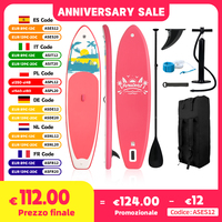 FunWater 335cm Sup Board Inflatable Surfboard Stand Up Paddle Board Inflatable Sup Paddleboard with Accessories EU Warehouse