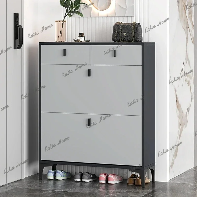 Factory Direct Drawer Modern Shoe Rack Assembled Vertical Designs Hallway Ultra Thin Shoe Rack Living Room Dorm Porta Scarpe Hom