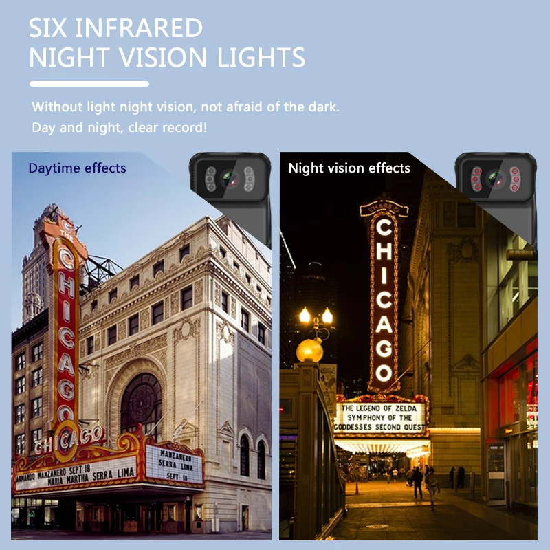 1080P HD Sports Camera IR Night Vision Loop Recording Recorder Mini Outdoor Waterproof Back Clip Portable Body Worn Camera