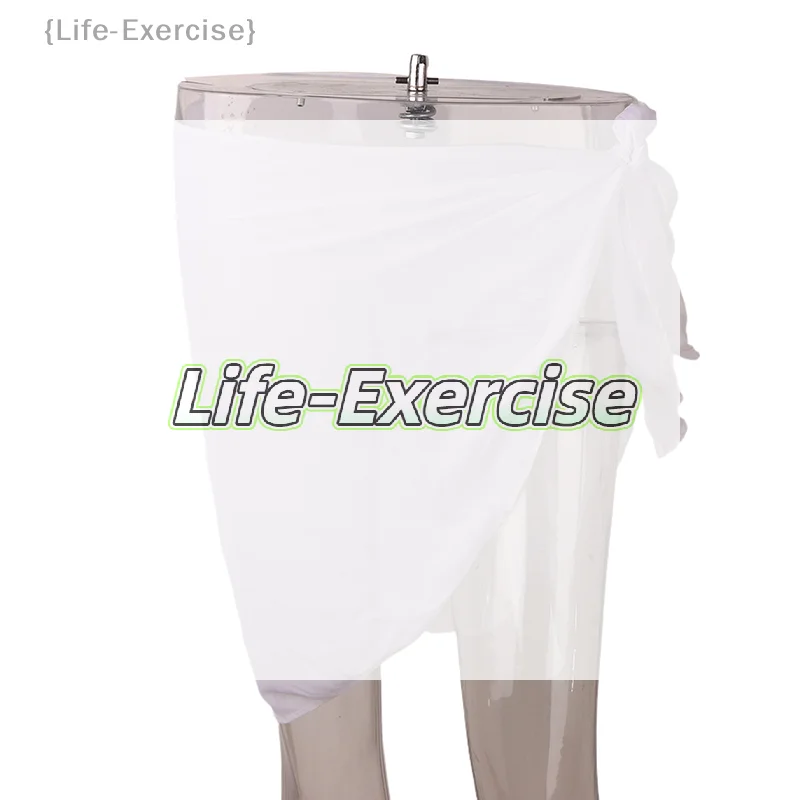 

Женские шифоновые короткие саронги-накидки без бикини, пляжные юбки-накидки для купальников, летние пляжные накидки