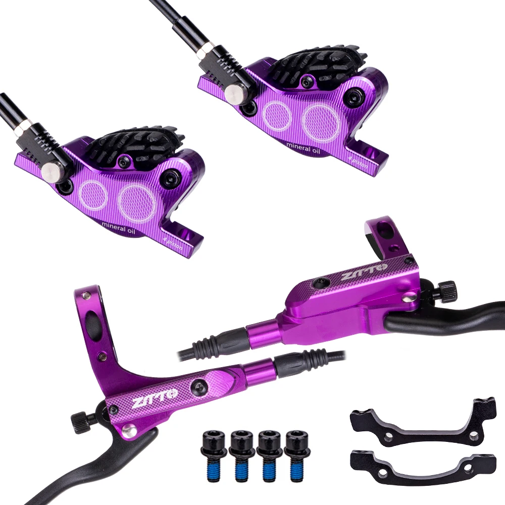ZTTO MTB 4-zuiger fiets hydraulische schijfrem M840 met koelpads oliedruk racefiets rotor remklauwen IS PM Mount