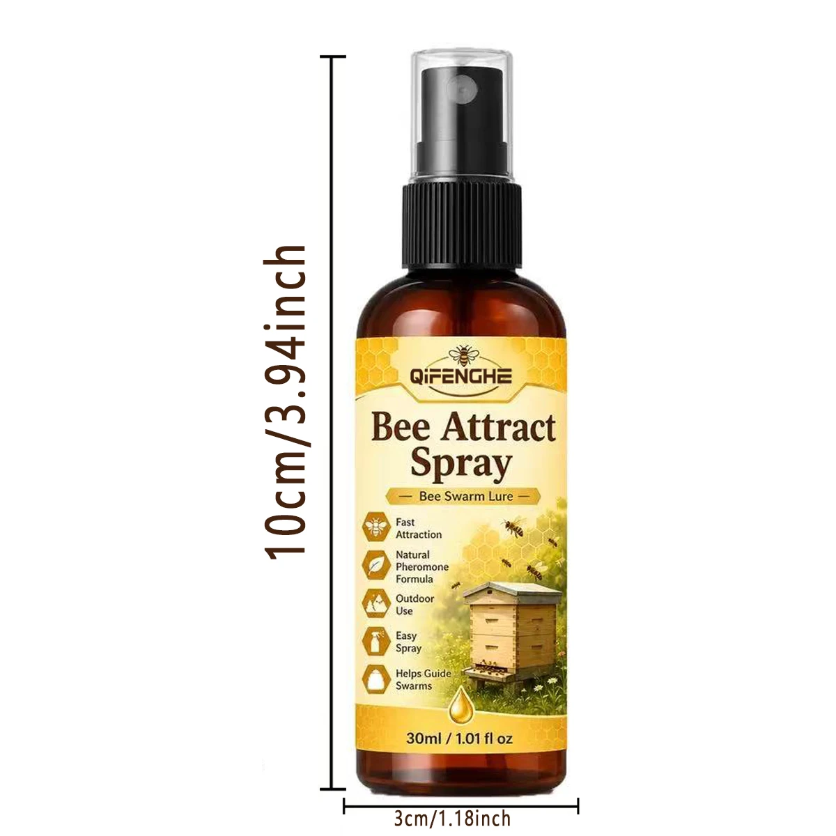 Bienenlockspray, Natürlicher Bienenstaubwaben-Lockstoff, Pheromon-Lockmittel für die Imkerei, Schnell Wirksames Bienenköder-Spray zur Anführung wilder Bienen – Detail 6