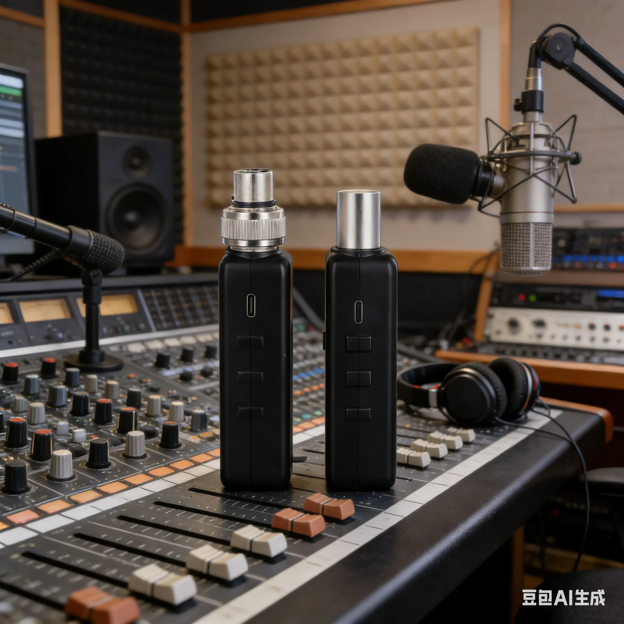386UHF Wireless Microphone Converter XLR Transmitter Receiver For Dynamic Mic Condenser Mic Audio Mixer Microphone Accessories