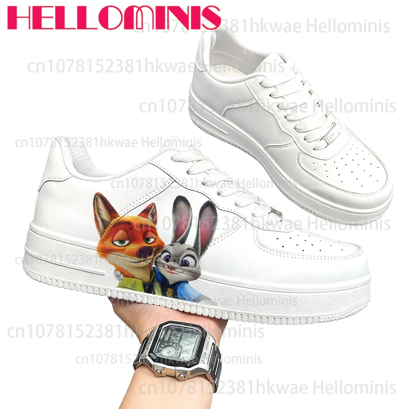 

Зверополис с мультяшным принтом, простая толстая подошва, обувь для взрослых, обувь для мужчин и женщин, четырехсезонная дышащая обувь, рождественский подарок