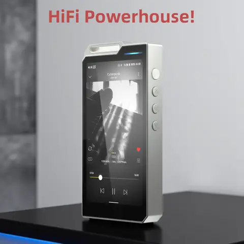 HiBy R4 ES9018Q2M*4 Android12 HiFi Music Player MP3 Audio Bluetooth WiFi DSD256 MQA 16x USB DAC Headphone AMP 11hr 4.7'' OPA1652