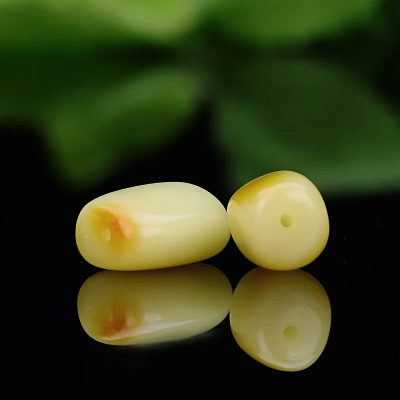 Natural with Shape Beeswax Spacer Beads Yellow Chicken Grease Honey Barrel Beads Scattered Beads DIY Bracelet Bracelet Accessori