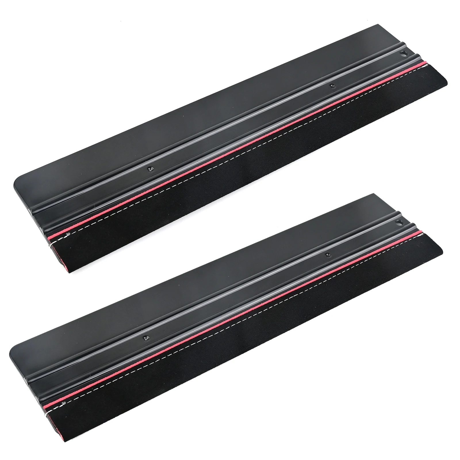 FOSHIO 1/2pcs Film Wrapping Squeegee With Premium Buffer Felt Edge Carbon Fiber Car Vinyl Smoothing Glass Cleaning Scraper 30CM