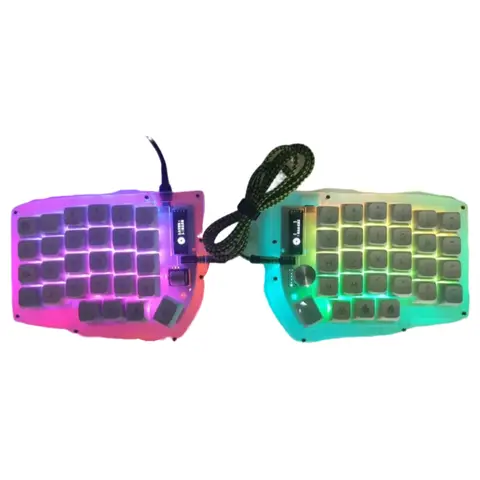 Lili58/lily58 Split Keyboard Kit Wired 3D Printing Custom Vial RGB Hot Swap Gaming Mechanical Keyboard LP/MX Cross Switch Gift
