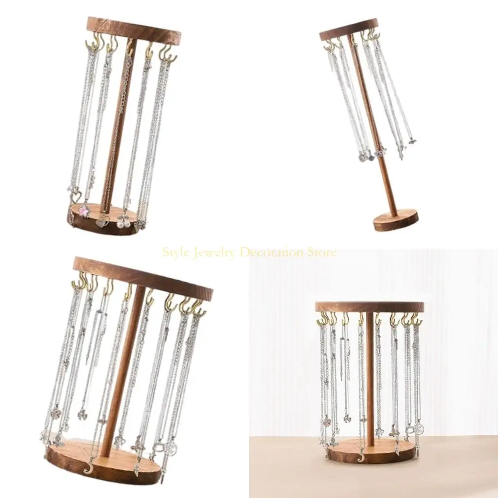 

D46E Jewelry Organizers Jewelry Display Stand Texture Bracelet Holder for Necklaces Earrings Bracelets Rings Watches