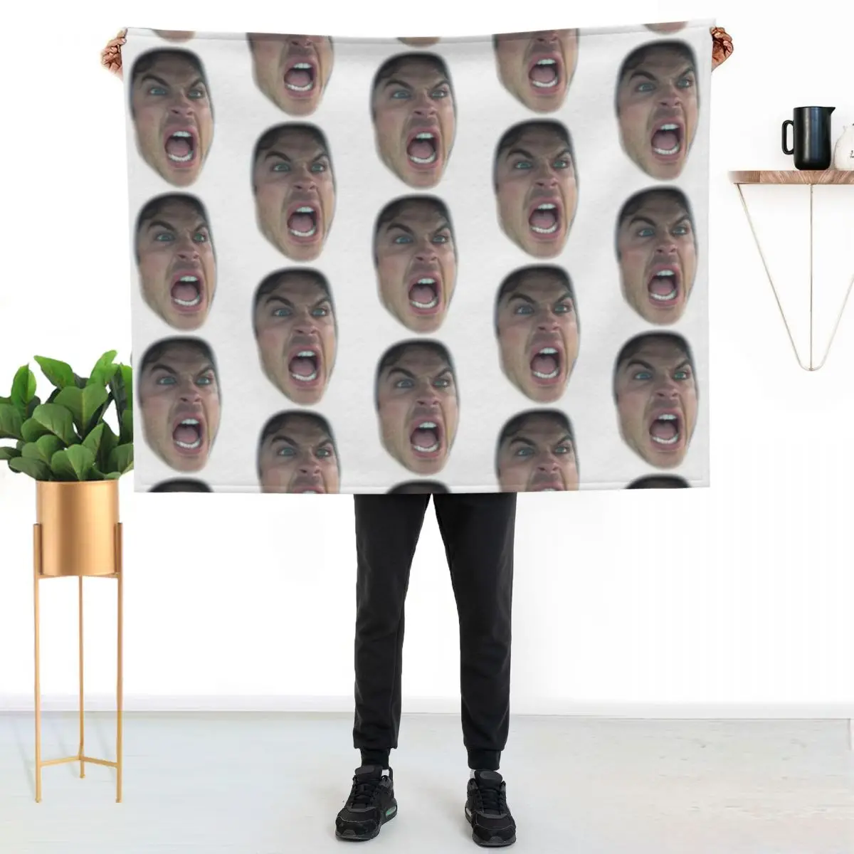 Ian Somerhalder Throw Blanket Decorative Sofa Comforter Soft Plush Plaid Furry christmas decoration Hairys Blankets