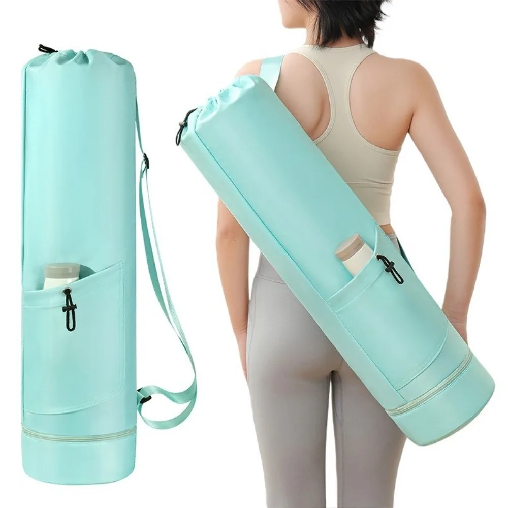 

Large Capacity Yoga Mat Storage Bag Adjustable Strap Drawstring Fitness Mat Carrier Waterproof Multifunction Gym Yoga Bag Yoga