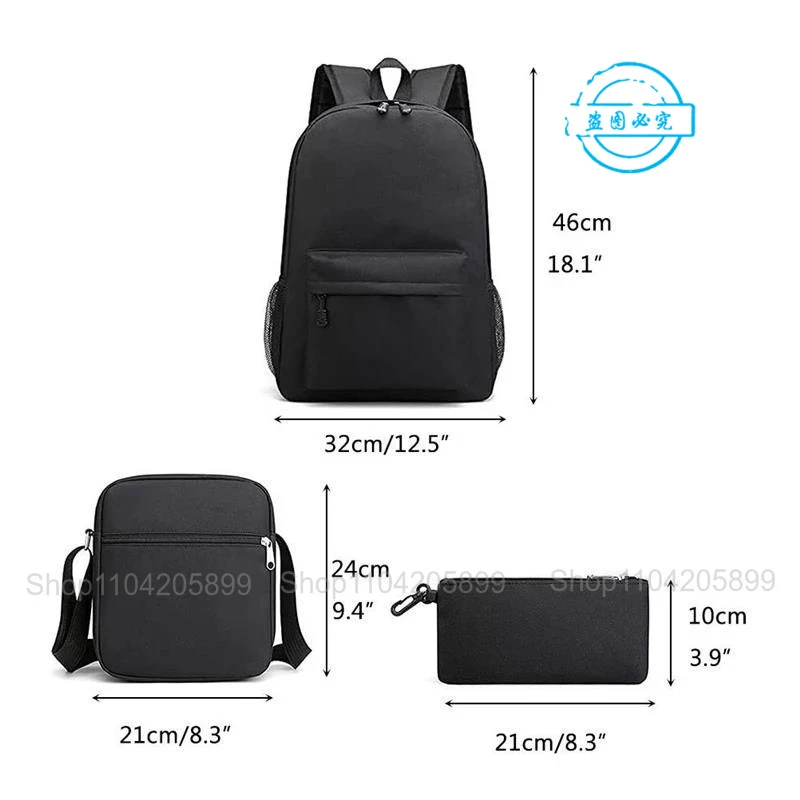 Jurassic Park World Dinosaur Backpack Girls Boys Student Mochila Schoolbag Shoulder Bag Pencil Bag 3pcs Set Teenager Rucksack