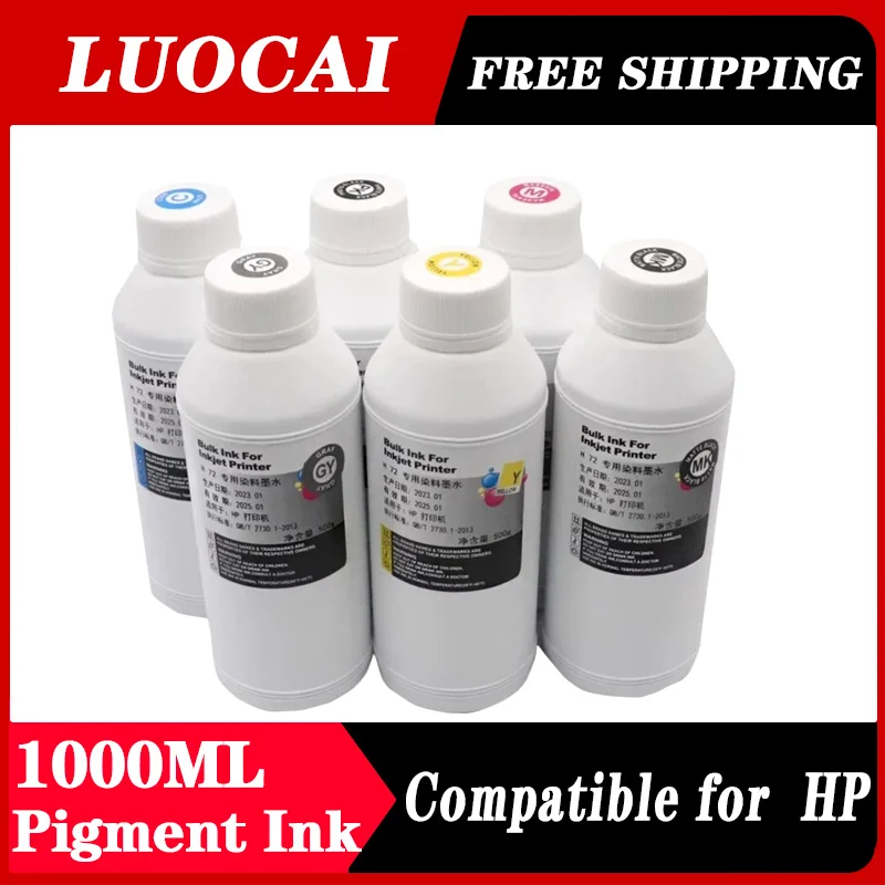 

1000ML Pigment Ink for HP 70 for HP Designjet Z5400 Z5200 Z2100 Z3100 Z3200 Printer Pigment Ink hp70 Ink C9448A