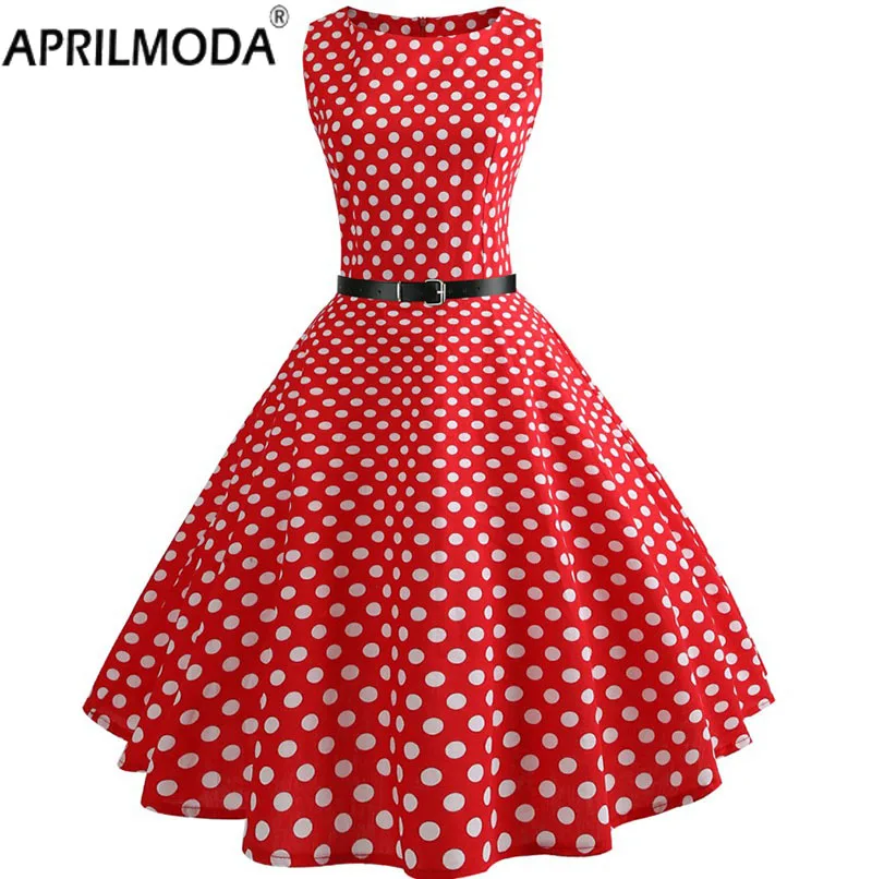 Summer Womens Dresses  Casual Floral Retro Vintage 50s 60s Robe Rockabilly Swing Pinup Vestidos Valentines Day Party Dress