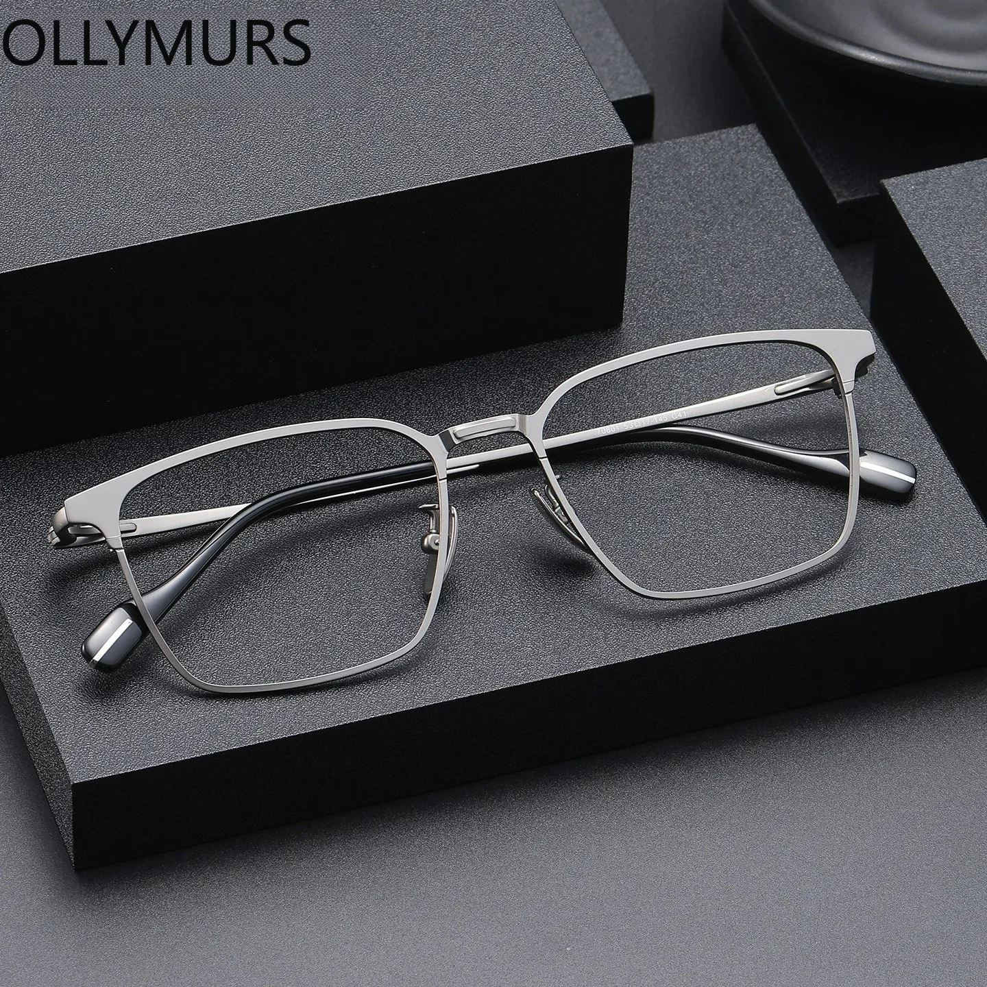 

Business Men's Progressive Gray Anti Blue Light Photochromic Anti reflection Square Eyewear GlassesPrescription Lenses Customiz