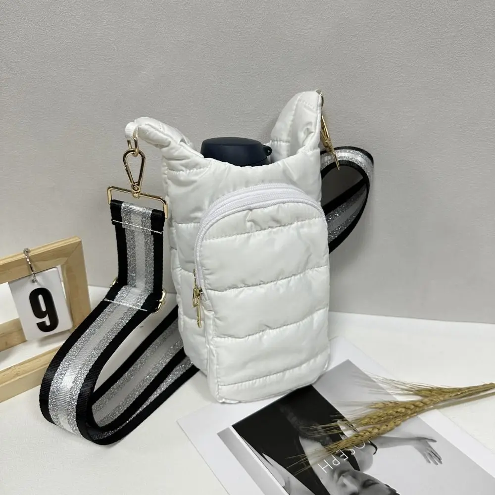 

Durable Down Cup Holder Phone Bag Summer Front Pocket Water Bottle Holder Bag Waterproof Adjustable Crossbody Phone Bag Travel