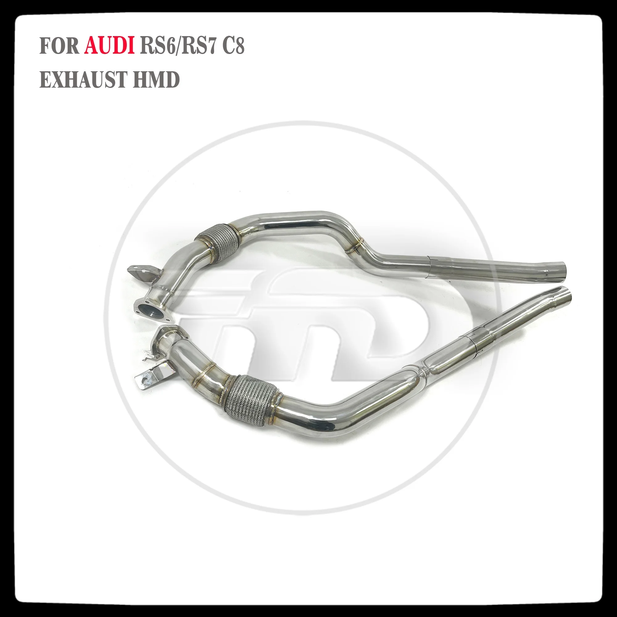 

HMD Stainless Steel Exhaust System Performance Middle Pipe For Audi RS6 C8 Race Tube