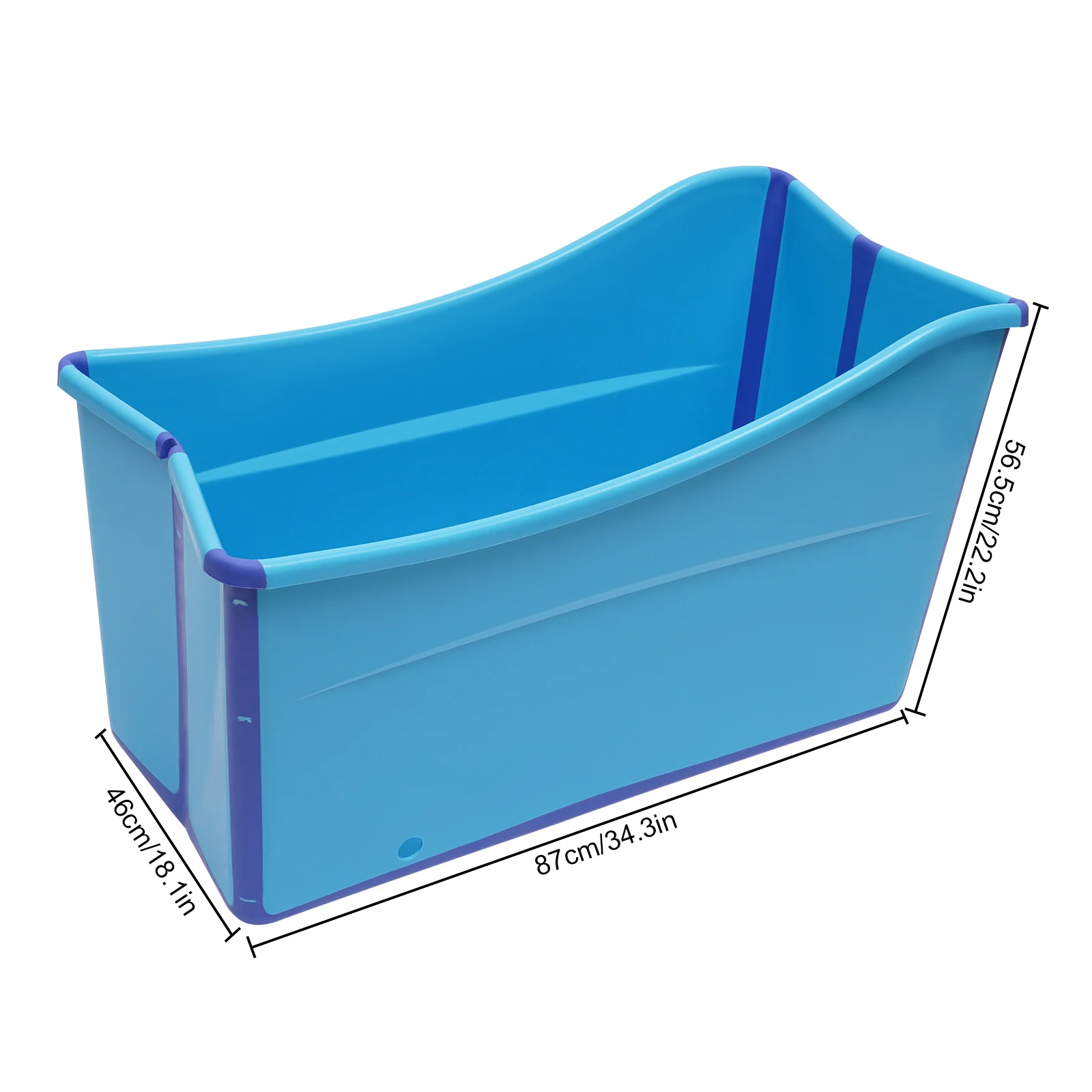 

Collapsible Spa Sauna Bath, Adult Kid Portable Folding Bathtub, Rectangle Bucket Water Tub, Foldable Soaking Bathtub